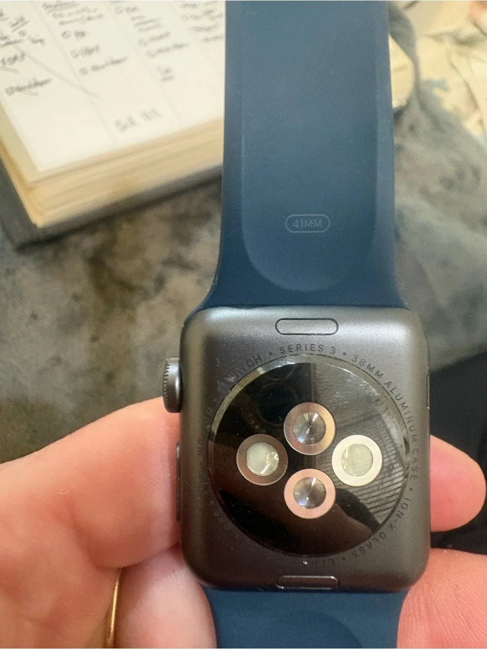 Apple Watch Hermès Orange Leather Band Smartwatch Lot of 3 Apple Watches.